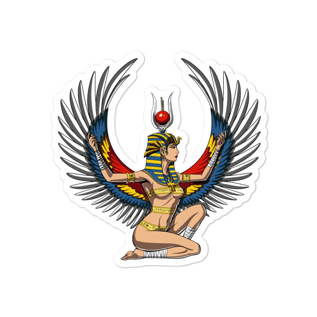 Egyptian Goddess Isis Sticker Egyptian Queen Decal Egyptian Gods