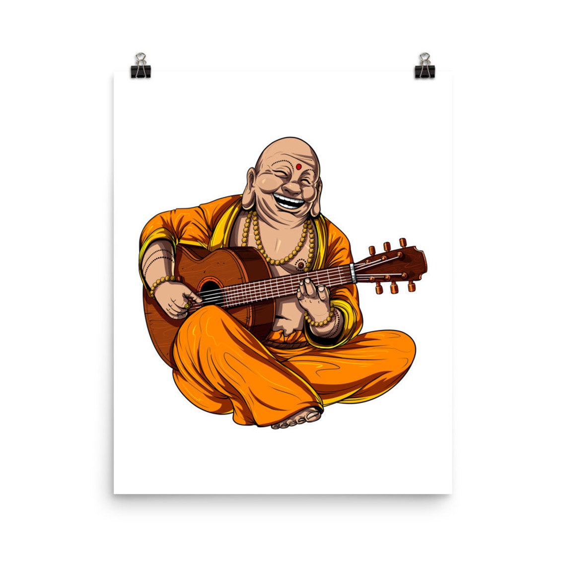 Buddha Guitar Player Canvas Poster Zen Yoga Wall Decor - Etsy