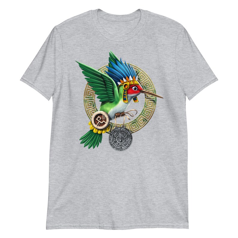 Aztec Hummingbird Huitzilopochtli T-shirt - Aztec Warrior Shirt - Etsy