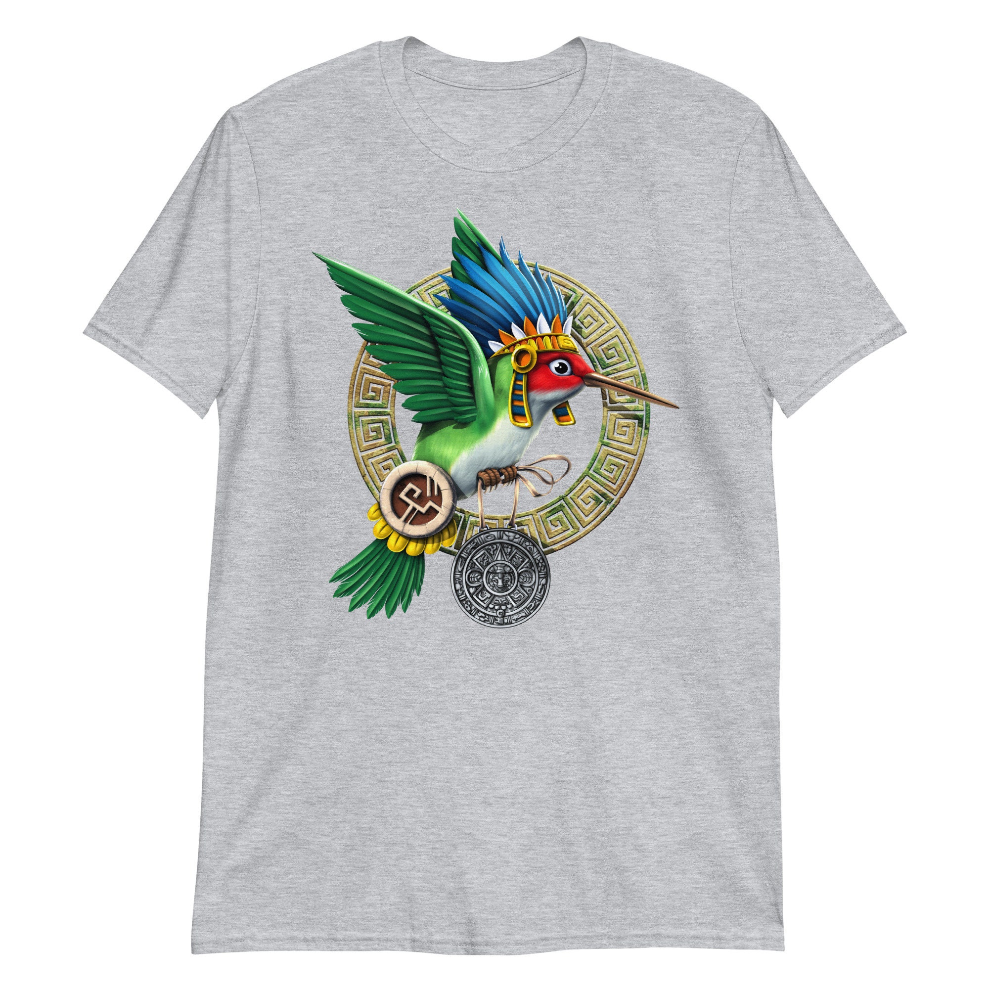 Aztec Hummingbird T-shirt, Aztec God Huitzilopochtli Shirt, Mayan ...