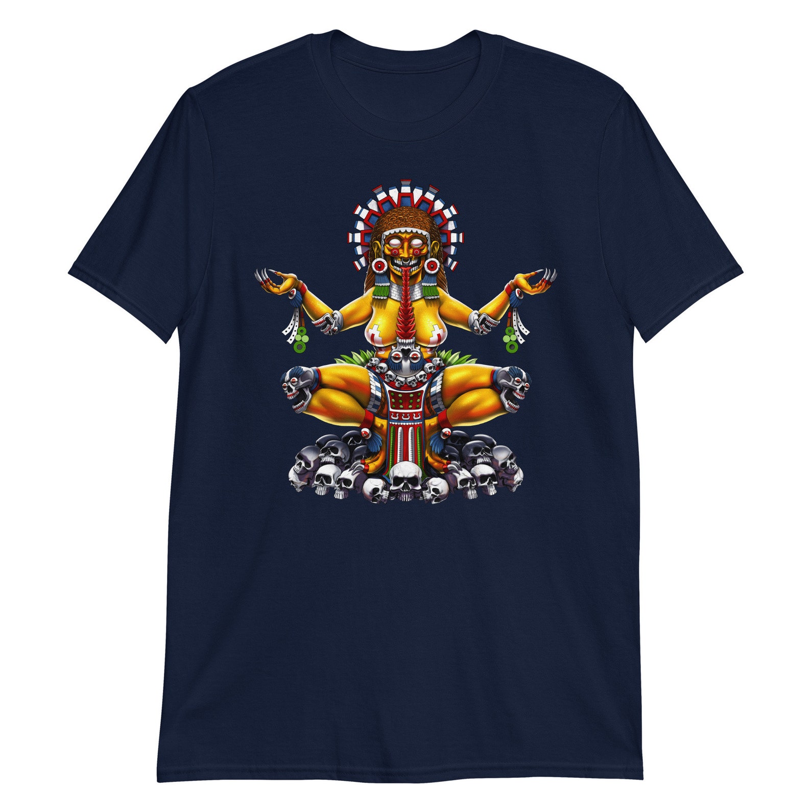 Aztec Goddess Tlaltecuhtli T-shirt, Aztec Mythology Shirt, Aztec Gods ...