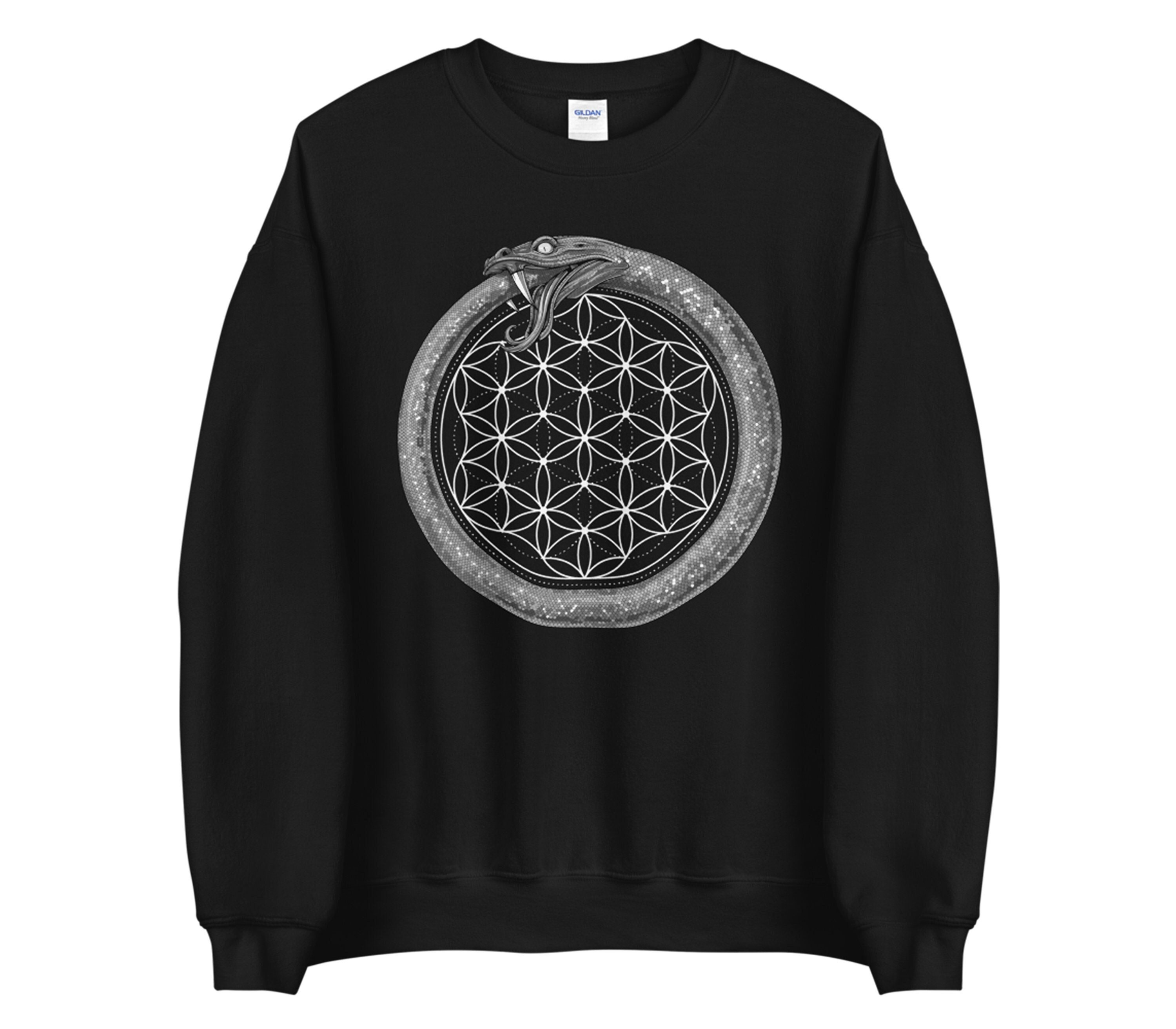 Ouroboros Snake Sweatshirt - Sacred Geometry Sweatshirt