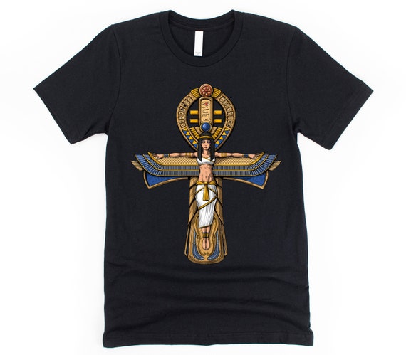 Egyptian Goddess Isis Shirt Ankh Tee Egypt - Denmark