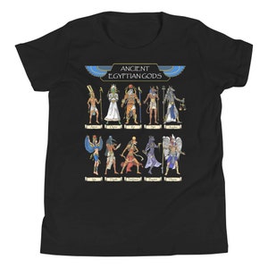 Egyptian Mythology Gods Kids T-Shirt, Ancient Egyptian Boys Tee, Egyptian Goddess Clothing, God Horus Thoth Shirt, Anubis Sekhmet Clothes
