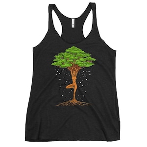 Yoga Womens Tank Top, Tree Of Life Tank, Spiritual Tank, Zen Racerback Tank, Yoga Clothes, Yoga Clothing, Yoga Apparel, Yoga Outfit