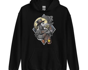 Plague Doctor Hoodie – Macabre Goth Sweatshirt