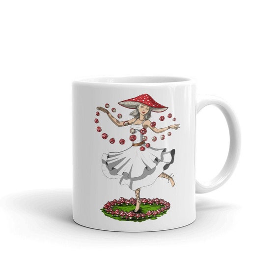 Hippie Mushroom Coffee Mug, Hippie Cup, Forest Mug, Mushrooms Mugs, Hippie Coffee Cup, Hippie Gifts