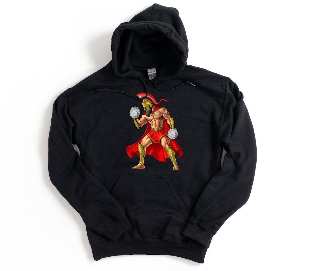 Spartan Warrior Bodybuilder Hoodie Bodybuilding Weightlifting Hoodie