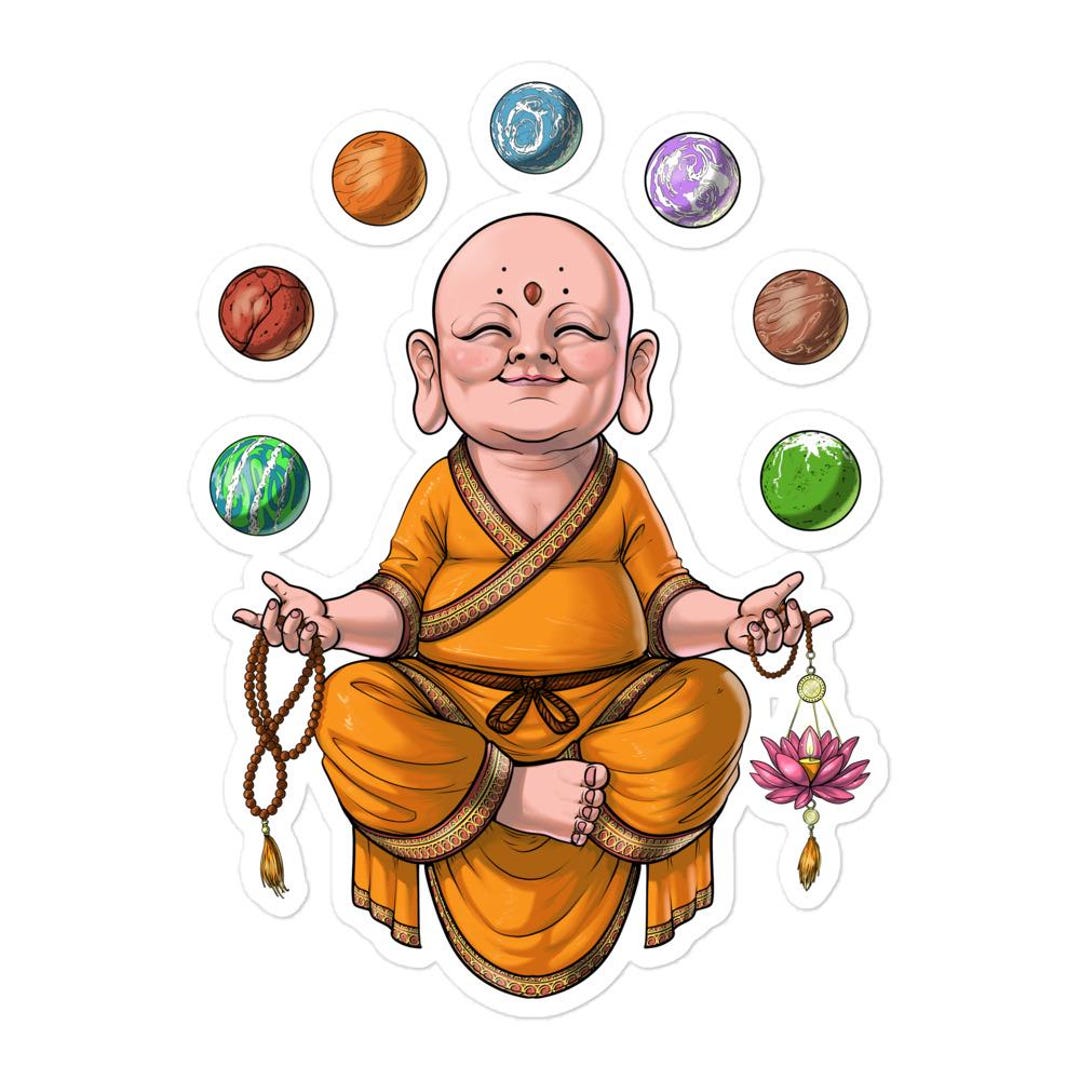 Buddha Meditation Sticker, Buddhist Yoga Spiritual Decal - Etsy