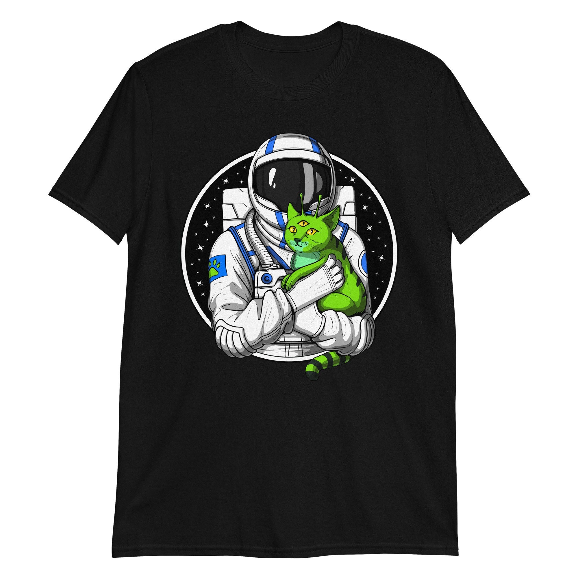 Astronaut Alien Cat T-shirt, Alien Cat Tee, Alien Clothing, Aliens ...