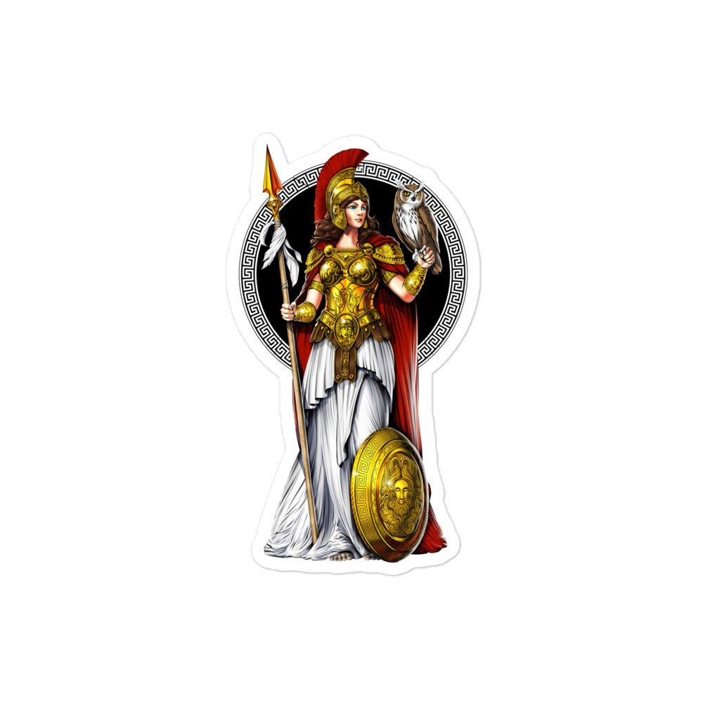 Athea Sticker Greek Goddess Athena Sticker, Ancient Greece Sticker, Greek Mythology ...