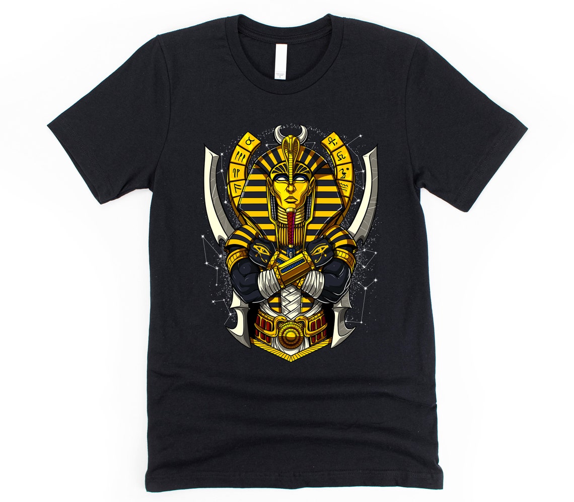 Egyptian Pharaoh Tutankhamun T-Shirt Egyptian King Tut Mens | Etsy