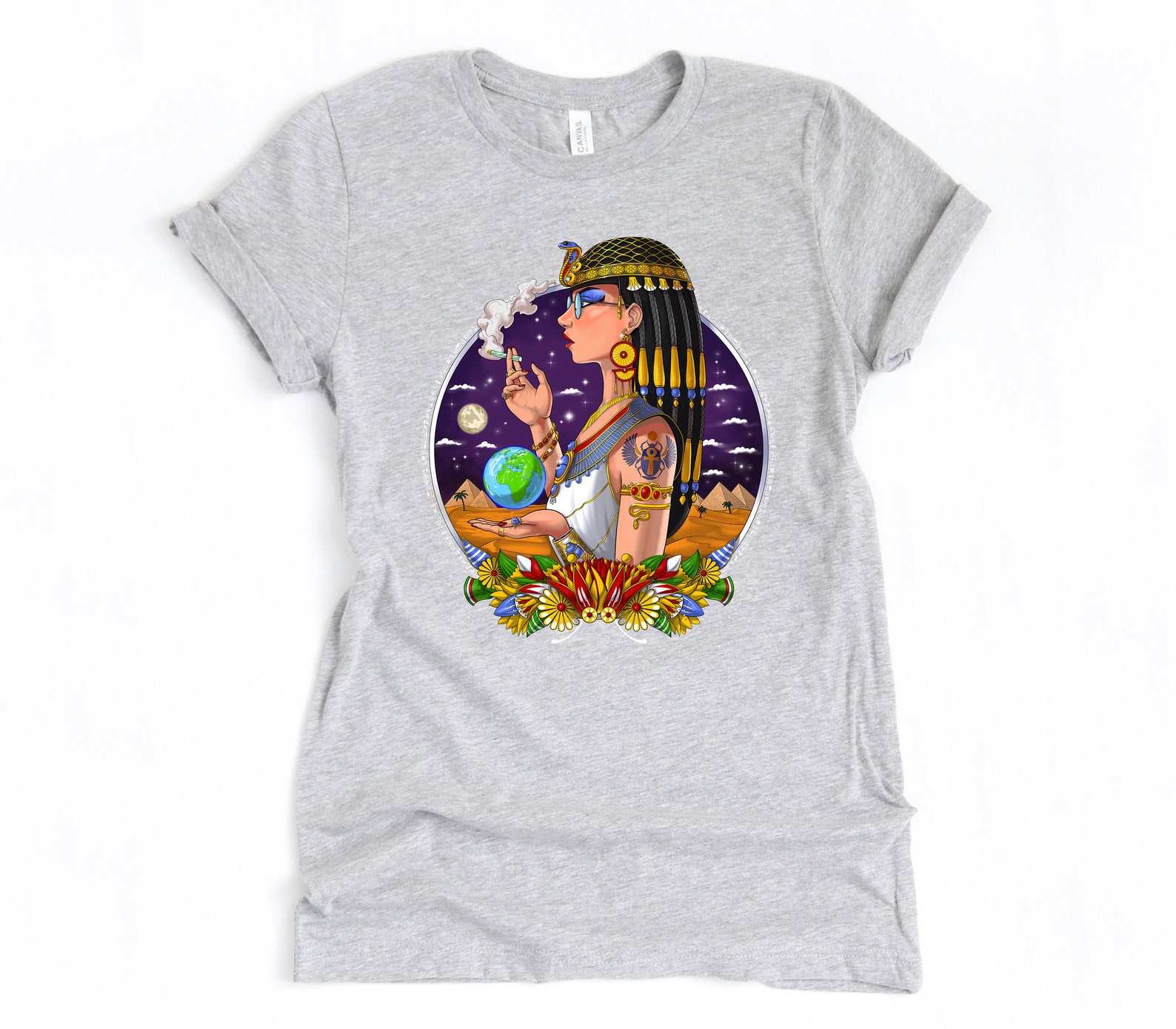 Egyptian Queen Cleopatra Tshirt Ancient Egypt Mythology Etsy