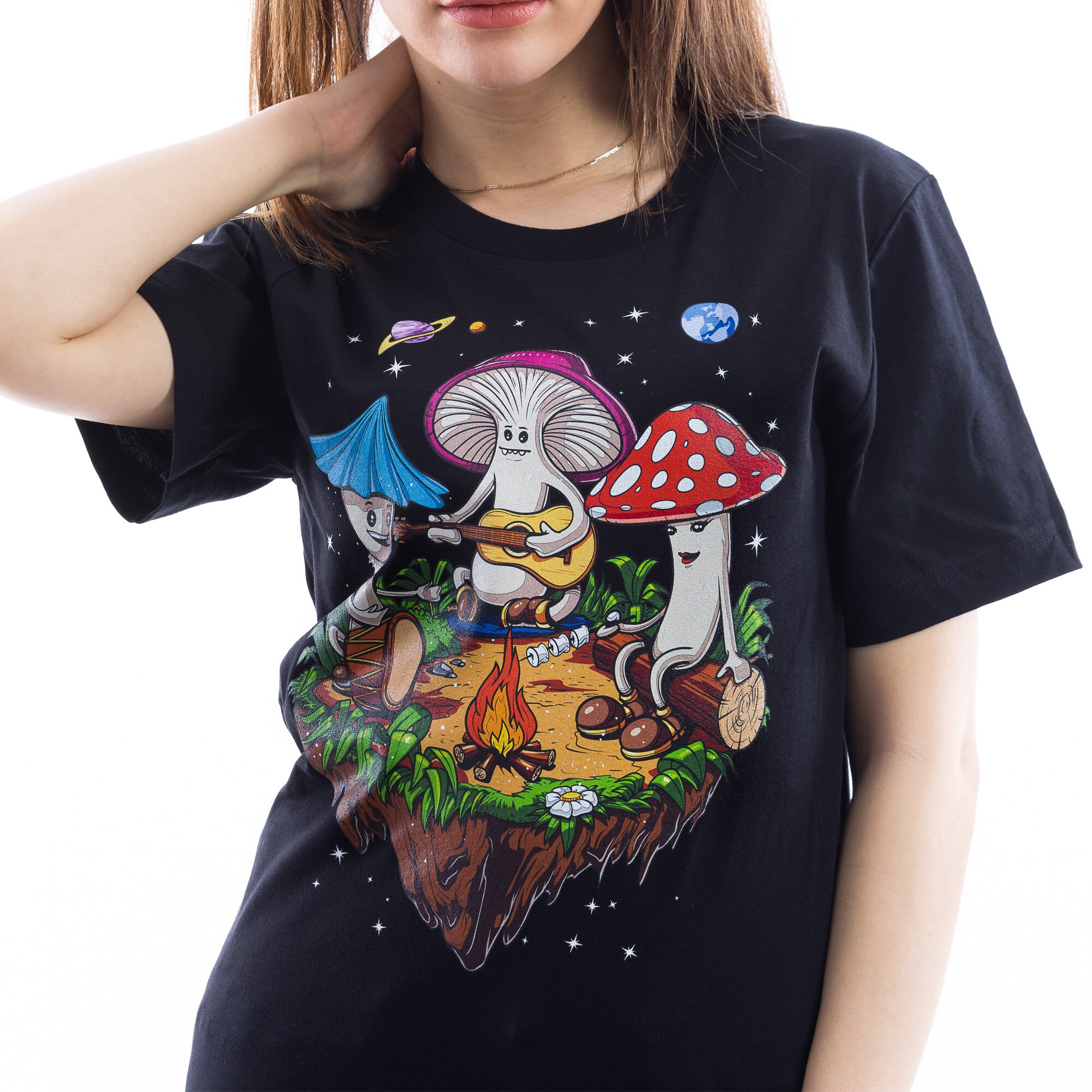 Hippie Mushrooms TShirt Psychedelic Shrooms Shirt Magic Etsy