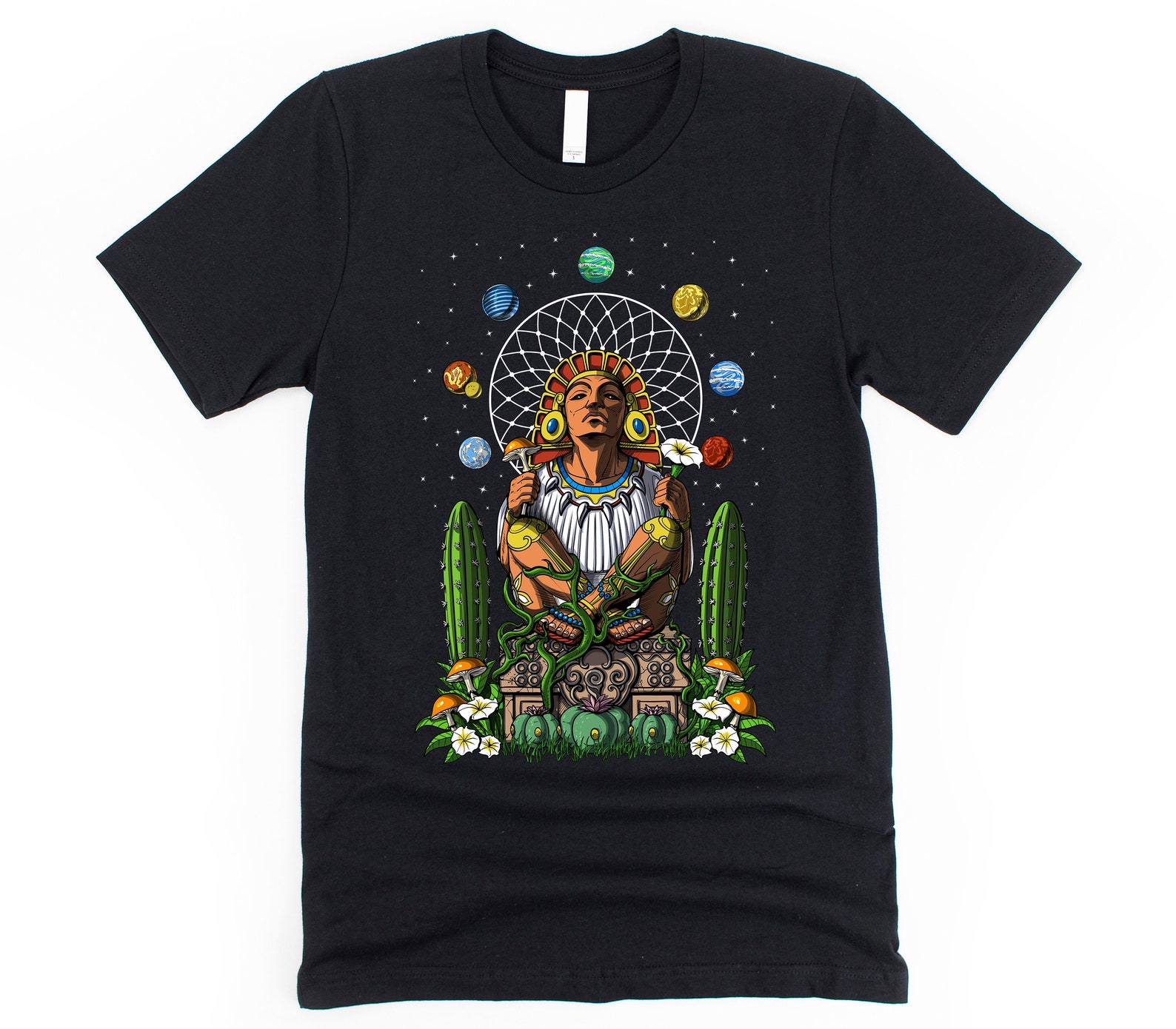 Psychedelic Aztec God Xochipilli T-shirt Aztec Mythology - Etsy