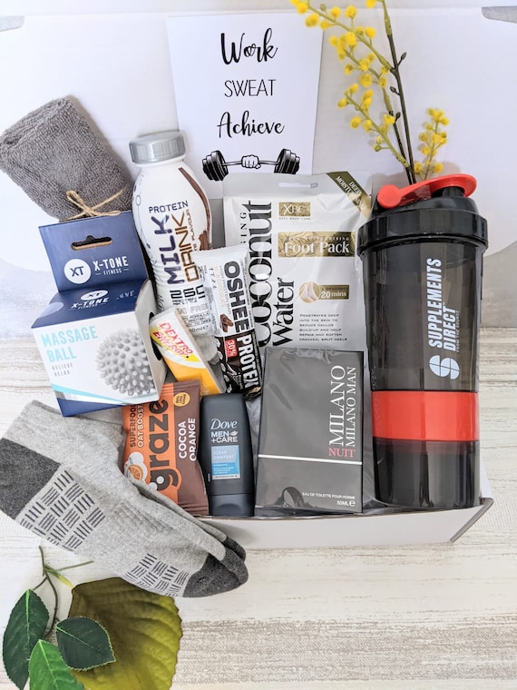 Mens Fitness Fuel Box pamper Hamper teacher gift for Him mens November Birthday protein Gift mens Gym mens Workout husband christmas Gift Etsy Canada