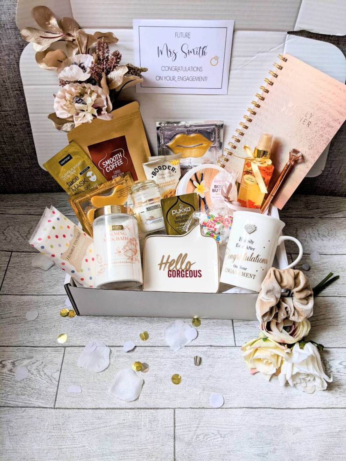Luxury Engagement Gifts Hamper/Pamper Hamper/Bride To Be Gift Etsy