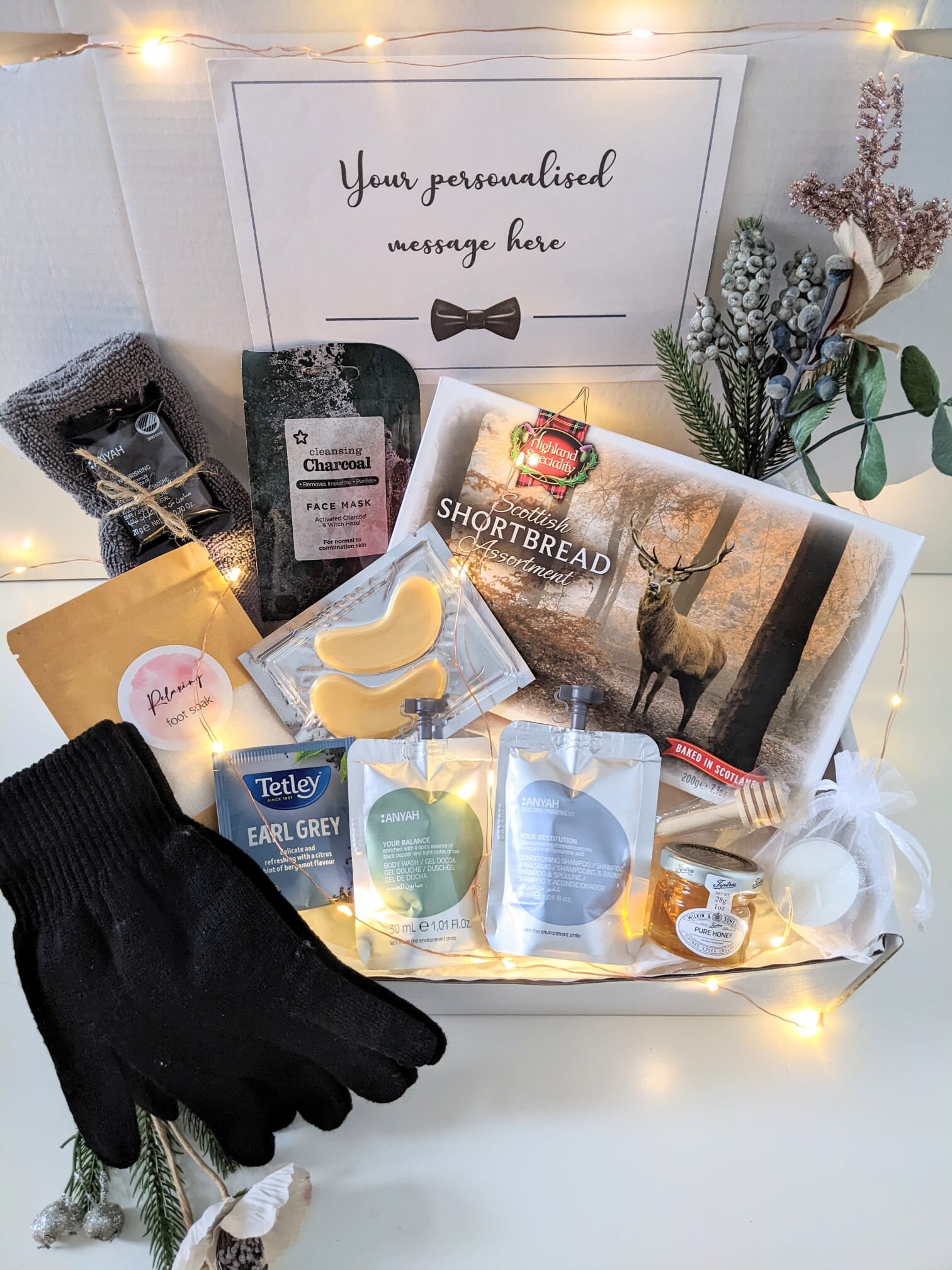 Modern Man Winter Gift Box/pamper Hamper/mens Cosy Spa Gift/get Well