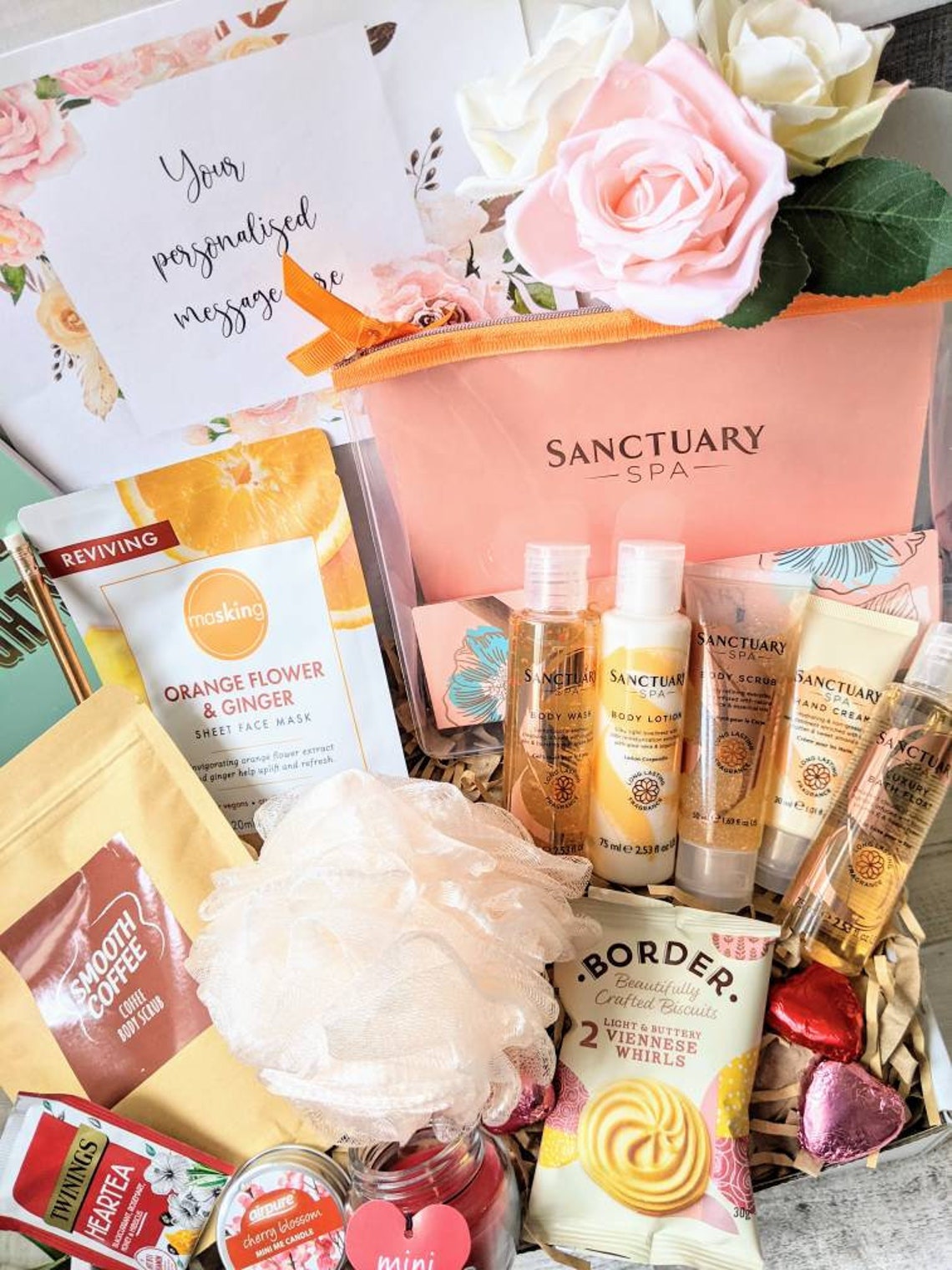 Sanctuary Spa Gift Box/Pamper Hamper/Birthday Gift For Her Etsy