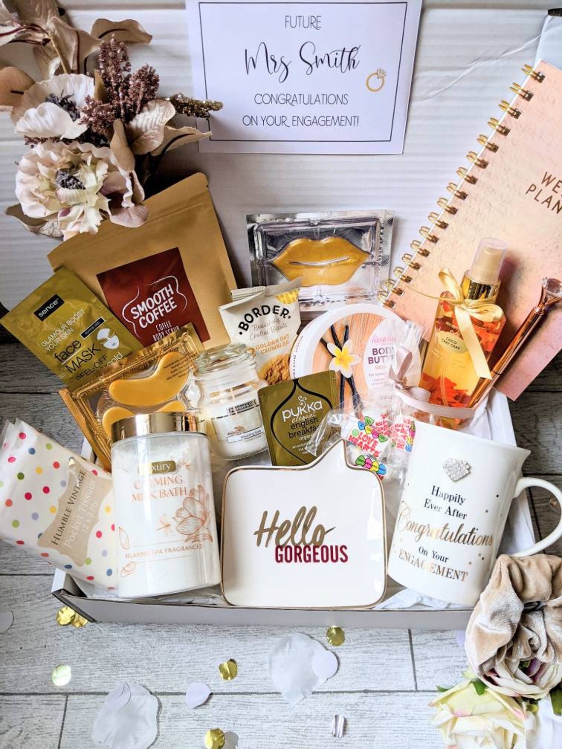 Luxury Engagement Gifts Hamper/Pamper Hamper/Bride To Be Gift Etsy