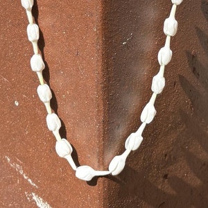 White Pikake Clay Necklace Unbloomed, Pikake Clay Flowers for Jewelry Making, DIY Flowers, Handmade Clay