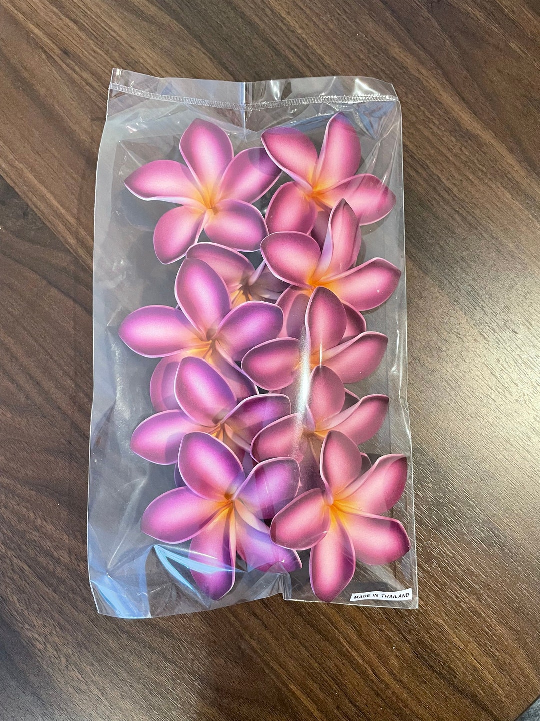 3 No Stem Purple Plumeria Artificial Foam Flower for Etsy