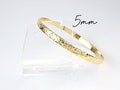 5mm Hawaiian Design Bangle / Heirloom Scroll Design Bracelet, Island Style Jewelry, Stackable