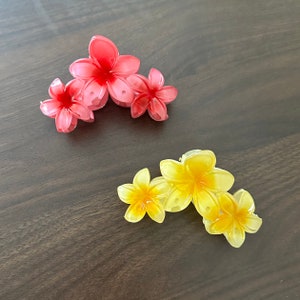 Hawaiian Flower Hair Clip Adult Red Hawaiian Flower Hair Clip Adult Red
