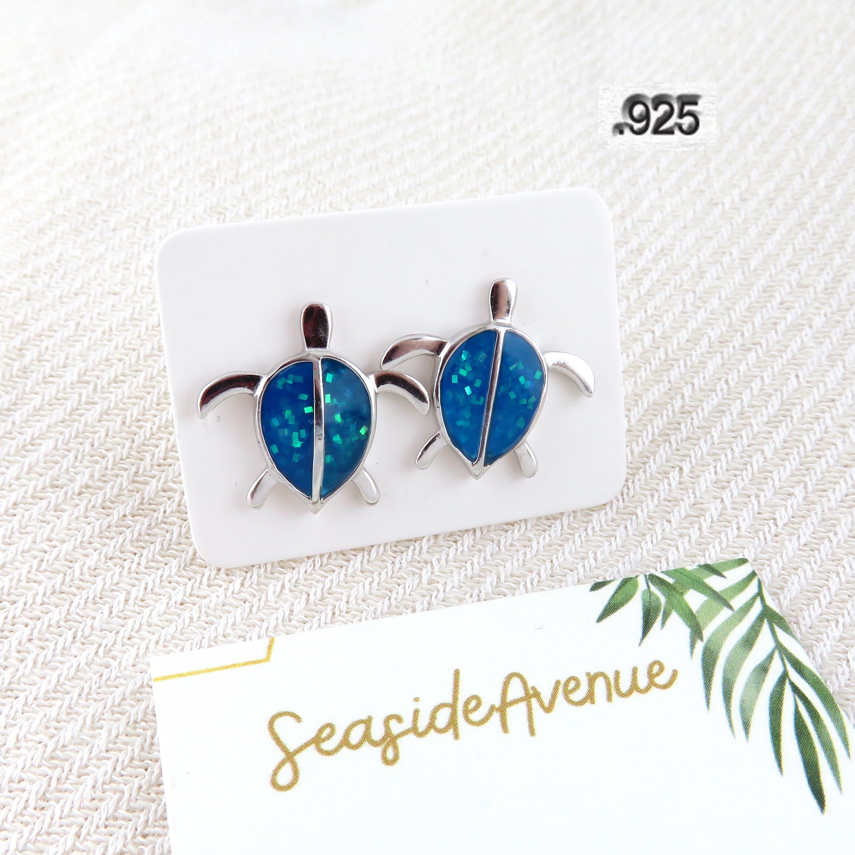 VENACOLY Orecchini a forma di tartaruga, in argento Sterling 925, con