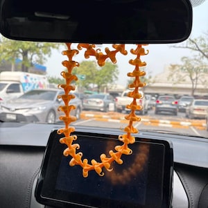 Car Lei, Puakenikeni Car Lei, Handmade Clay Flower Lei, Life-Like Clay Flowers, Handcrafted, Hawaiian Heritage Collection