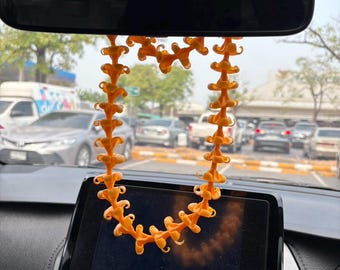 Car Lei, Puakenikeni Car Lei, Handmade Clay Flower Lei, Life-Like Clay Flowers, Handcrafted, Hawaiian Heritage Collection