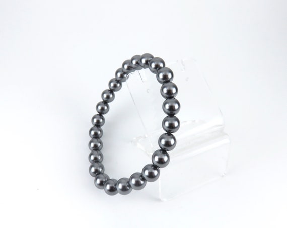 Silverly Braccialetto con Perline in Argento Sterling da 4mm | Braccialetti in Argento Massiccio 925 per Donna | Braccialetti Elastici con Perline per Ragazze Adolescenti