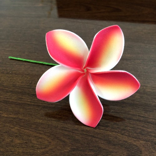 2.5 Red Plumeria Artificial Foam Flower Ear Flower / Etsy