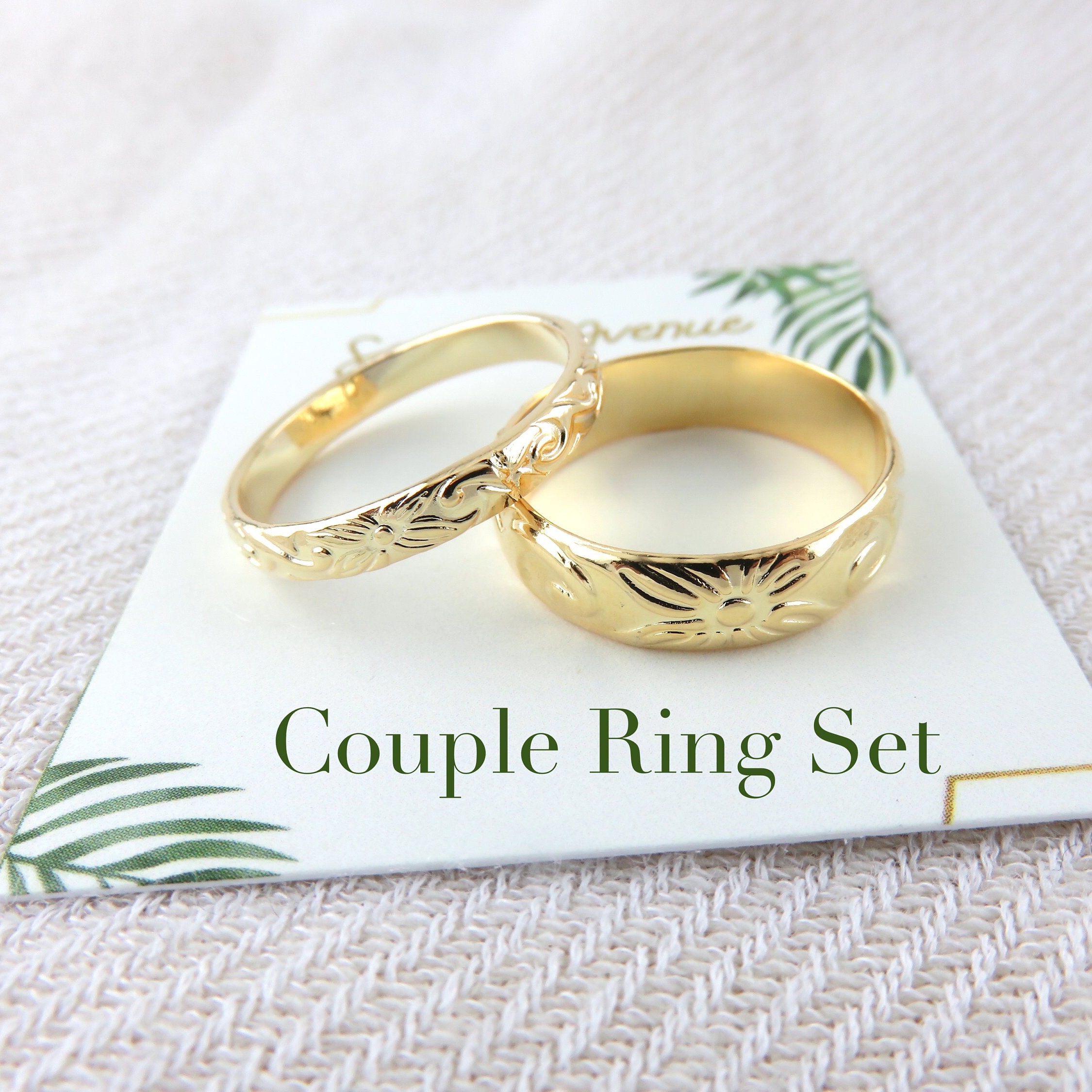 Style My Home Studded Couple Ring Set| Ring Set for Lovers Metal Cubic  Zirconia Gold Plated Ring Set Price in India - Buy Style My Home Studded Couple  Ring Set| Ring Set