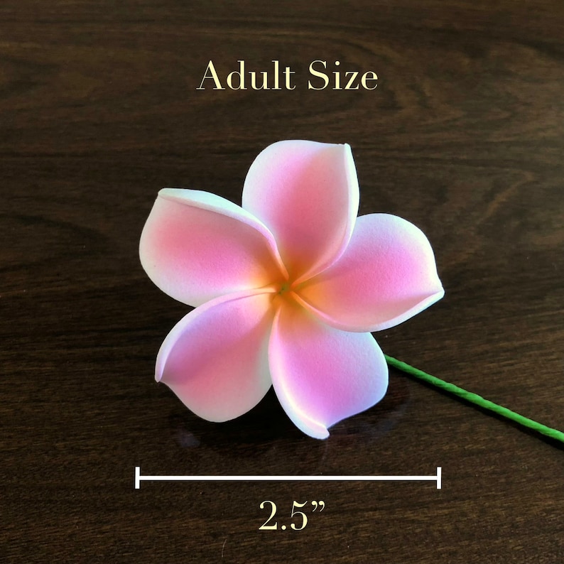 Light Pink Plumeria Artificial Foam Flower Ear Flower / Etsy