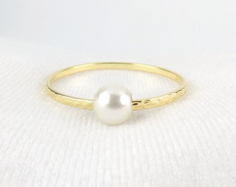 Straight Baby Bangle, White Pearl / Hamilton Hawaii Hammer-Cut Simple, Baby Bracelet, Keiki Bangle, Minimalist, Infant Kid's Jewelry