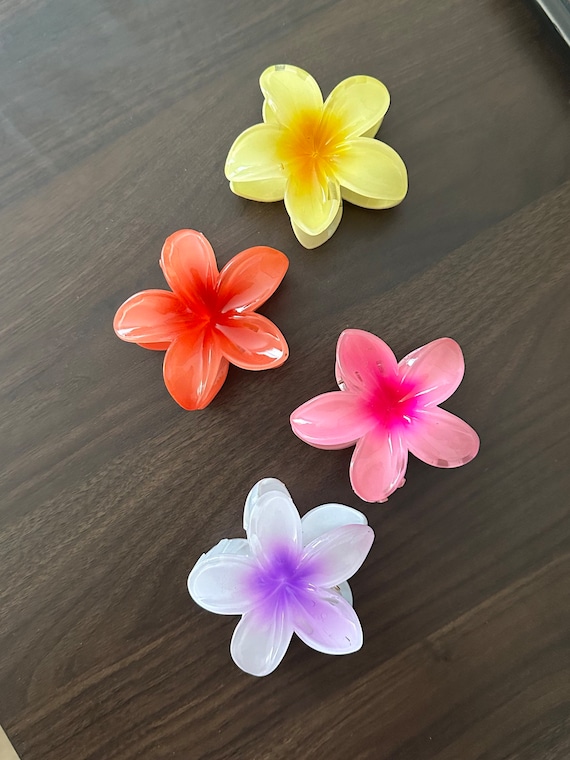 Hawaiian Flower Hair Clip Adult Red Hawaiian Flower Hair Clip Adult Red