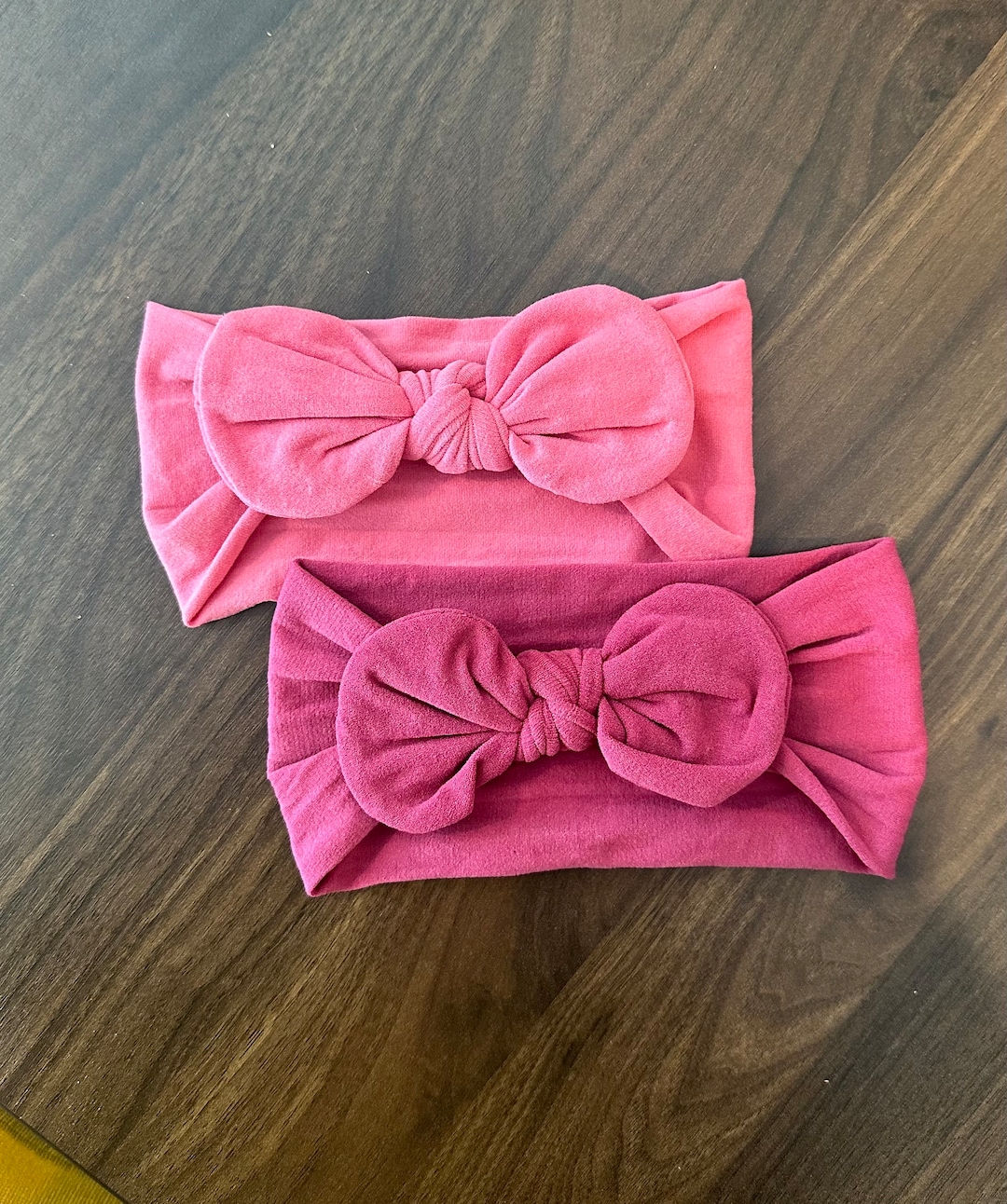 Soft Baby Bow Headbands, Pink, Head Band, Big Bow, Baby Girl Hair Bows