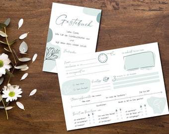 PDF file: Wedding guest book