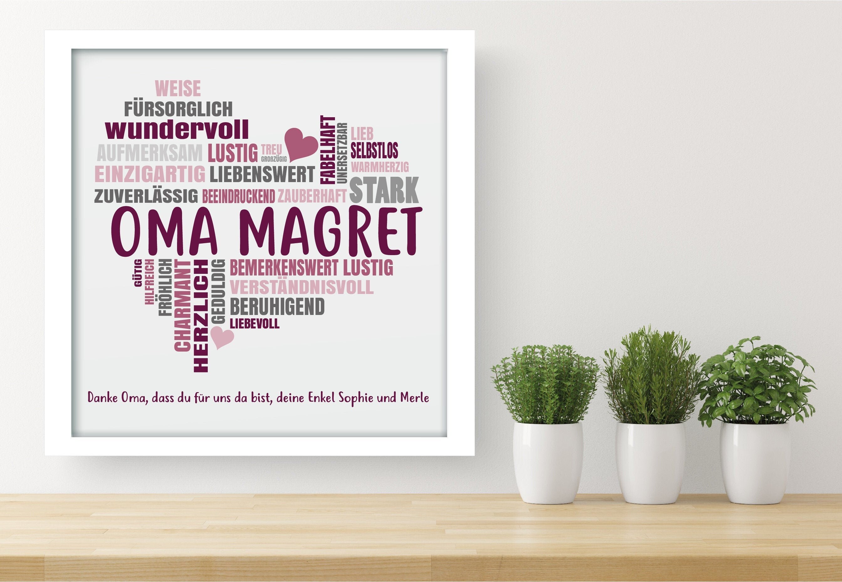 Dankeschön an Oma/Opa Etsy.de