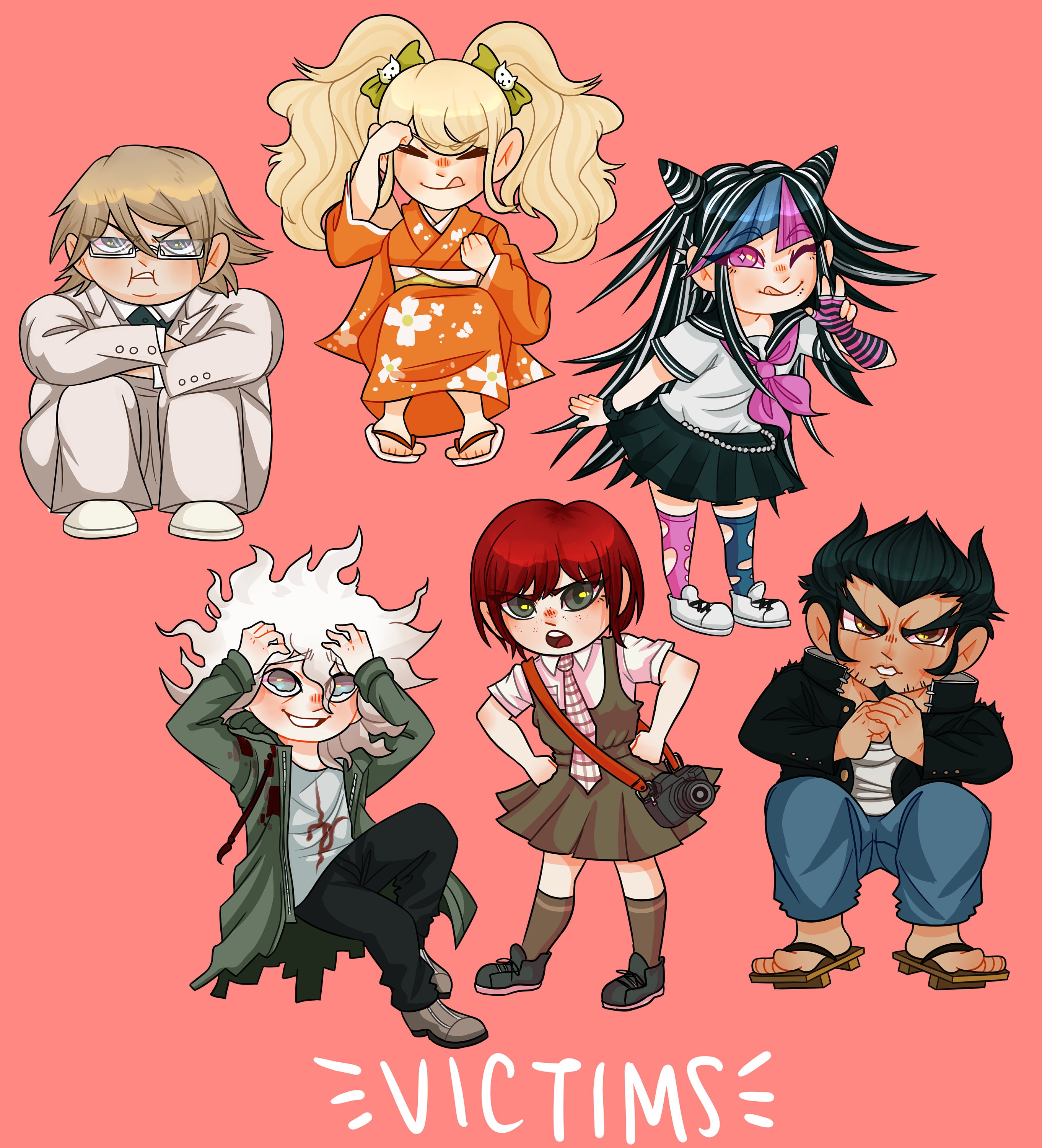 Danganronpa Chibi Sticker Packs V2 Etsy Australia Danganronpa Chibi Sticker Packs V2 Etsy Australia