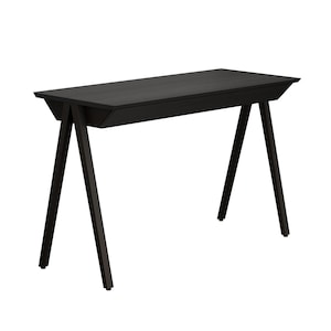 Black desk, Scandinavian desk, Modern desk, Wooden office desk, Elegant desk, Solid oak desk with drawers, vogel M 120 cm x 60 cm