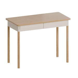 Scandinavian Solid Oak,Elegant Computer Office Desk for Modern Workspaces, Wooden desk,  home office, 100x50cm flow desk,