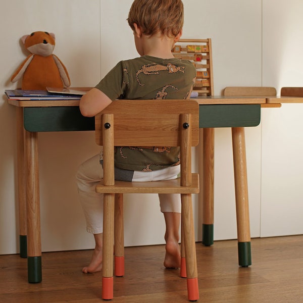 Orange Chair,Toddler Chair, Kids Furniture, Timeout Chair, Montessori furniture School Chair Desk Chair Mini Chair Toddler gift Kids chair