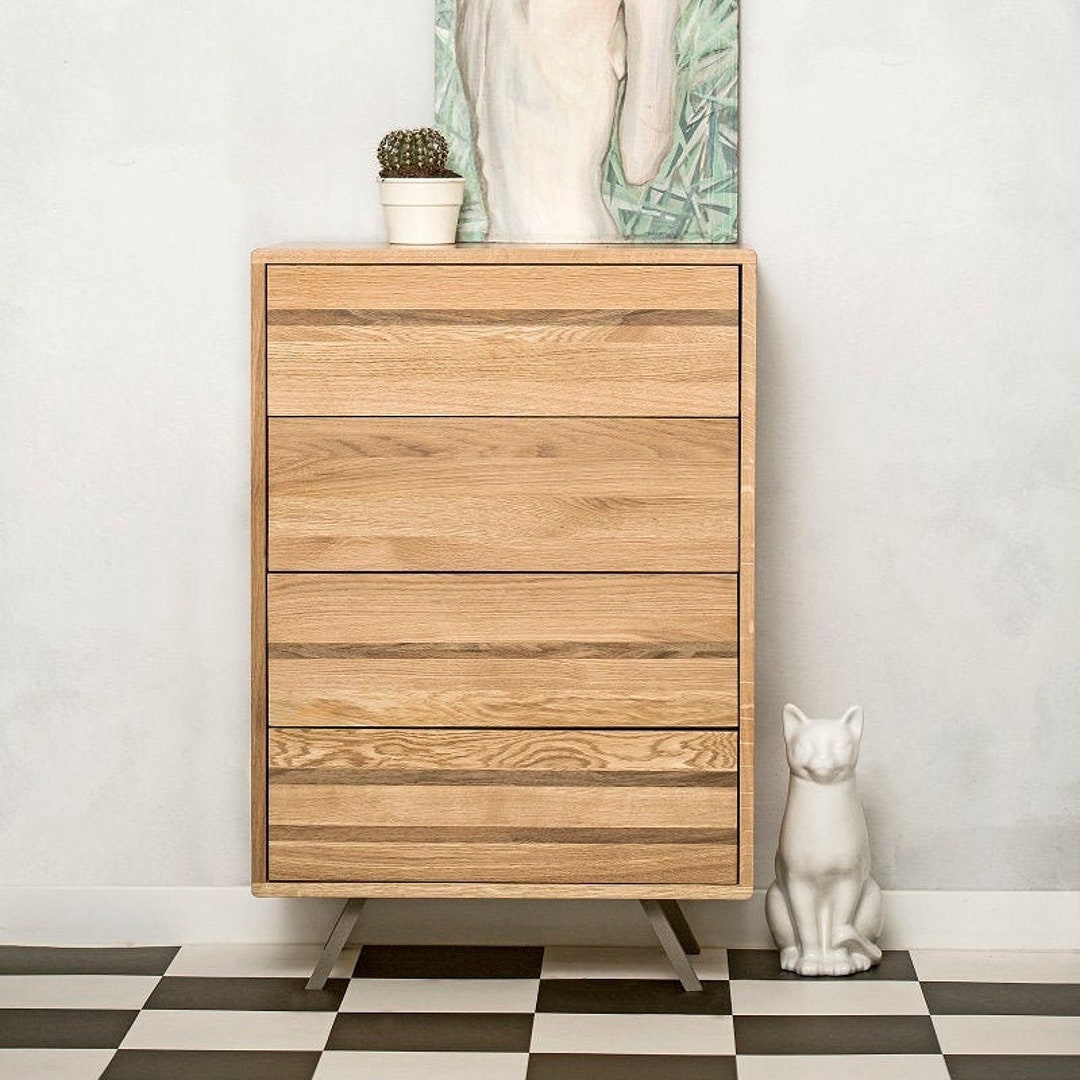 Wooden Chest of Drawers, Solid Wood Furniture, Oak Furniture, Wooden