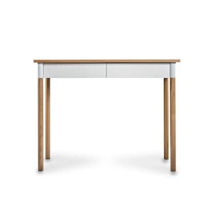 Handmade wooden desk, simple desk, scandinavian desk, home office desk, white desk 100x50cm ,