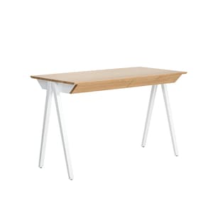 Wooden office desk, simple desk, work from home,Office Desk Table, Modern Writing Desk, Minimalistic solid oak wood desk, 120 cm x 60 cm