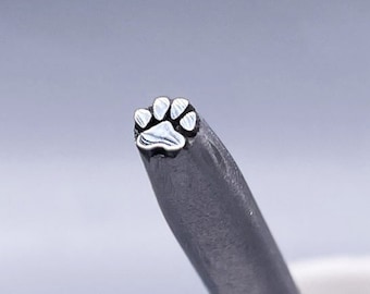 Cat Paw Steel Punch: Metal & Leather Stamping Tool (2mm, 3mm, 4mm)