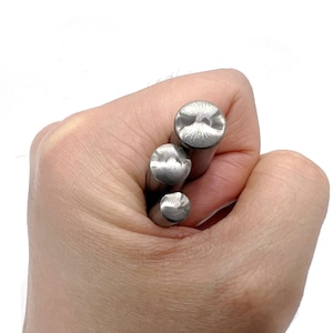 Cincel de borde martillado, punzones de acero, ranuras, herramientas de estampado de Metal para joyería, herramienta artesanal DIY, para regalo