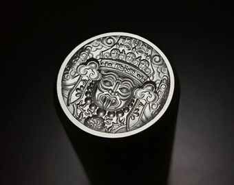 Zashi Lhamo / Zakiram Engraved Stamping Tool, Tibetan Protection Steel Punches Jewelry Metal, Bracelet  Pendant DIY Craft Tool, For Gift